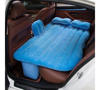 Keenso Matelas Pneumatique de Voiture, Lit de Voyage Gonflable Portable avec Oreillers d'air Arrière et Latéraux pour Camping SUV RV Camion (Blue)