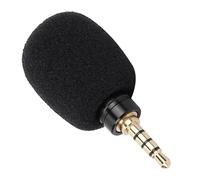 Keenso Microphone Portable 3,5 Mm, Mini Micro Léger Haute sensibilité pour Téléphone Portable, Microphone Omnidirectionnel à Motif de pour Tablettes (Prise directe Mono 3,5 à Quatre pôles)