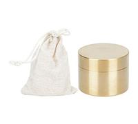 Keenso Mini conteneur de pilule en laiton, boîte ronde en laiton étanche en forme de boîte de rangement de bijoux en métal, conteneur scellé étanche à la poussière(S)