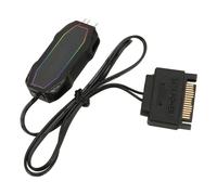 Keenso Mini Contrôleur Argb avec Câble Adaptateur Y pour Le Châssis D'ordinateur, Alimentation, Contrôle D'effet Lumineux Facile