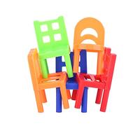 Keenso Mini Jouet Interactif pour Chaise Empilable pour Enfants : Améliore la Reconnaissance des Couleurs et des Formes, la Coordination œil-Main et Les Compétences de Communication.