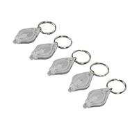 Keenso Mini Lampe de Poche Porte-clés LED, Lumière de Détection Portable pour la Détection de Bijoux, Ensemble de 5 Pièces pour L'extérieur, le Camping, la Randonnée, Porte-clés, Lumière de Doigt
