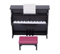 Keenso Mini Piano en Plastique 1 12 Ensemble de Piano Miniature 9,1 X 3,7 X 7 Cm Clavier de de Maison de Poupée avec Conception Détaillée pour la Décoration de Maison de Poupée et la Photographie de