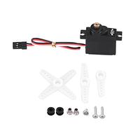 Keenso Mini Servo Analogique à Noyau D'engrenage Métallique 17g, Couple élevé, Réaction Rapide, pour Avion RC à Voilure Fixe