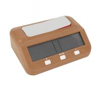 Keenso Minuterie d'échecs, Horloge électronique ABS avec Fonction de Retard de Récompense, Modes Personnalisables pour Les Entraînements Compétitifs et Les Tournois (Tanné)