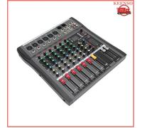 KEENSO Mixer audio Audio Mixer 6 canaux Streaming Mélange de mixage Sound Board pour DJ Studio AC100 ~ 240V outillage (multimetre