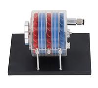 Keenso Modèle de Turbine à Vapeur en Fer et Acrylique, Modèle de Démonstration Physique à Plusieurs étages 18 X 12,5 X 11 Cm pour Les Projets Scientifiques d'apprentissage Mécanique en e