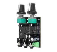 Keenso Module de plaque mélangeur de signal de son stéréo, haute amplification, entrée 2 canaux, sortie 1 canal pour amplificateur de casque DC 5-12 V