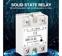 Keenso Module de Relais à Corps Fixe AC-AC à Usage Industriel, Couverture Plastique, Taille Compacte, 90-250 V