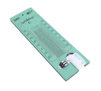 Keenso Moniteur de Température et d'humidité, Psychromètre Marin en Bois et Plastique de Haute Précision avec Conception Durable de Résistance au Brouillard Salin