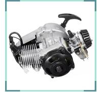 KEENSO Moteur 2 temps Moteur à 49 2 Temps, Puissant Moteur de Scooter de Moto de Poche, avec Système de auto complet Argent