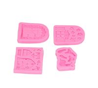 Keenso Moule à Chocolat en Forme de Champignon, Porte de Maison Féerique, en Silicone de qualité Alimentaire, pour Cupcake, Dessert, Biscuit