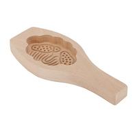 Keenso Moule à Gâteau de Lune en Bois, Bricolage, Biscuits, Fondant, Cuisson, avec Outils de Décoration de Cuisine, pour Mère et Enfants, Couleur Bois comme indiqué (#3)