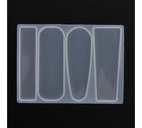 Keenso Moule en Silicone, Moule à Barrettes en Silicone de qualité Supérieure pour la Fabrication de Bâtons de Cheveux, Facile à Démouler et à Nettoyer, pour l'artisanat (3 modèles)