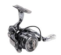 Keenso Moulinet de Pêche à Tambour Fixe, Moulinet de Pêche à Rapport de Vitesse de 4 Kg, Rapport de Vitesse 5.2:1, pour Eau Salée et Eau Douce