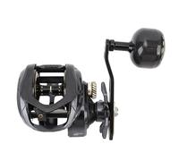 Keenso Moulinet de Pêche avec 7.2:1 Rapport D'engrenage 16KG Glisser, à Gauche Baitcaster Bobine pour la Pêche en Eau Salée d'eau Douce