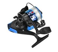 Keenso Moulinet de Pêche, Canne à Pêche 3 Couleurs Reel Placage en Plastique Léger Reel Tackle Accessory 11,5 x 7,5 x 10 cm(Bleu)