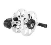 Keenso Moulinet de Pêche en Alliage d'aluminium avec Tension Réglable et Poignée Pliable, Peut Contenir 50 M de Ligne PE de 2 Mm pour Divers Fusils