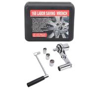 Keenso Multiplicateur de Torsion, Jeu de Clés Multiplicateurs de Torsion, Entraînement 1/2 Pouce, Rapport 1:16, Extracteur D'écrous de Roue Robuste avec Douilles de 17 Mm, 19 Mm, 21