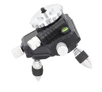 Keenso Niveau Adaptateur, Conception Rotative à 360° | Micro-boutons, construction légère en ABS, bulle de niveau incluse, convient aux trépieds standard