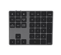 Keenso Numeric Keypad Mini Numpad pour PC, 34 Touches HEURESS CEYPAD avec Soft Pack Lithium Battery, Idéal pour Les Voyages d'affaires