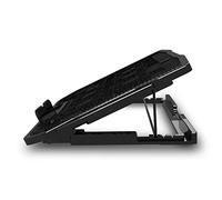 Keenso Ordinateur Portable Refroidisseur à Double Cahier USB PC Racking Fan RACKAGE Metal Network Not Slip Design Faible Bruit pour Stable