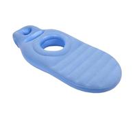 Keenso Oreiller Gonflable avec Trou pour Le Ventre, Léger, Confort Complet du Corps, Soutien du Sommeil pour Les Voyages, Le Yoga, PVC (Blue)