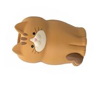 Keenso Ornement Chat, Support de Téléphone/Tablette Multifonctionnel, Décoration de Bureau, Artisanat raffiné, Support de Lunettes pour la Maison et Le Bureau (Ocelot accroupi)