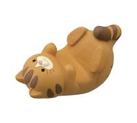 Keenso Ornement Chat, Support de Téléphone/Tablette Multifonctionnel, Décoration de Bureau, Artisanat raffiné, Support de Lunettes pour la Maison et Le Bureau (Ocelot)