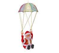 Keenso Ornements de Noël en Parachute, Forme de Vieil Homme Mignon, Ornement Suspendu en Polaire écologique et Sûr pour la Décoration de Noël (Saut périlleux)