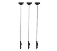 Keenso Outil de Grattoir Arrière en Acier Inoxydable de qualité Supérieure, Poignée Extensible pour les Zones Difficiles D'accès, pour les Personnes âgées, Ensemble de 3 Pièces