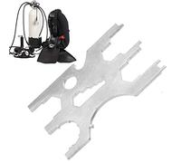 Keenso Outil Multi de plongée Kits Carte crédit régulateur d'outil sous Marine d'acier Inoxydable réparant l'équipement-Coupeur De Corde Plongée