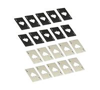 Keenso Ouvre-bouteille de Bière Robuste en Acier Inoxydable, pour Cadeaux de Portefeuille, Paquet de 20, Ouvre-bouteille de Carte de Poker pour la Famille et les Amis