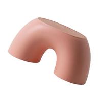 Keenso Palettes en Plastique Ski Stem Steple Chair pour Salle de Bain Conception Ergonomique de Couleur Animée pour et Matériaux PP (Pink)