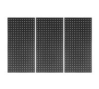 Keenso Panneaux Muraux en Panneaux Perforés en Métal, Paquet de 4, Organisation de Garage en Panneau perforé en Acier Robuste avec 50 Crochets, pour le Stockage des Outils et