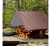 Keenso Pare- de Toit Pivotant étanche pour Enfants, pour Cour, Jardin et école, Couverture de Terrain de Jeu en Taffetas de Polyester 190T (Café)