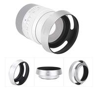 Keenso Pare-Soleil en Métal Haute Résistance 39 Mm pour Appareil Photo Argenté, Lot de 2 Pièces pour Une qualité D'imagerie Améliorée