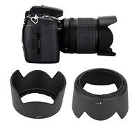 Keenso Pare-Soleil pour Appareil Photo, pour AF-S DX 55-200mm F/4-5.6G Ed, élimination de L'éblouissement, Matériau ABS, Noir, Photographie de Paysage