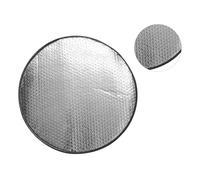 Keenso Pare-Soleil pour Volant de Voiture, Couverture d'isolation Thermique en Feuille d'aluminium pour Véhicules, Protège Contre la Lumière du Soleil et la Surchauffe en été