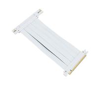 Keenso PCIE 4.0 X16 Câble D'extension de Carte Graphique avec durabilité Améliorée pour GPU RTX4090 RX8900, Haute Performance pour les Jeux Extrêmes et les Cas PC ABS Blanc (20cm)