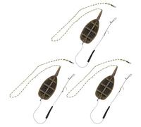 Keenso Pêche en Ligne Méthode Feeder, 3 Pcs Style Européen De Pêche en Ligne Méthode Feeder Conduit Ensemble Équipement De Pêche Accessoires S'attaque