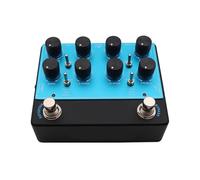 Keenso Pédale de Préampli Basse en Aluminium Hybride JFET CMOS Pédale d'overdrive de Basse avec Simulation d'armoire de Sortie EQ XLR DI 4 Bandes pour Les Joueurs de Guitare Enregistrement sur Scène