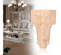 Keenso Pieds de canapé en Bois sculpté 4 Pièces, Pieds de Table de Style Européen pour Armoires, Ensemble de de Meubles Distinctifs et élégants (10 * 5cm)