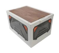 Keenso Piles de Piles Pliantes avec Une Boîte en Plastique de Grande capacité pour L'organisation du Placard Car-Trunk, Matériau PP MDF, Utilisation Polyvalente pour Le Retour à la Maison,