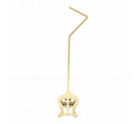 Keenso Pince à Partitions pour Saxophone Support de Musique en Cuivre Douille Carrée 4x4 Mm pour Saxophones Alto Ténor Finition Dorée pour Répétitions d'entraînement de Fanfare