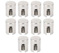 Keenso Pince Croisée de Câblage à 10 Pcs/Support, 316 Construction en Acier Inoxydable, Support D'angle de 90 ° pour la Balustrade de Câbles, les Intempéries et les Clips