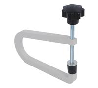Keenso Pince de chevalet robuste pour guitare acoustique - Pince en C Deep Throat - Fixation sécurisée pour guitare acoustique folk - Matériau : fonte d'acier (R258 gris)