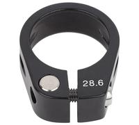 Keenso Pince de Selle de Vélo, 28.6mm Collier de Serrage de Vélo Tige de Selle de Vélo en Alliage d'Aluminium Tuyau de Serrage(Noir)