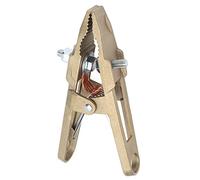 Keenso Pince de Terre en Laiton à Haute Résistance 600A pour Souder le Support, Pince Moulue pour les Pièces Auto Structure en Acier