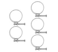 Keenso Pince de Tuyau de Tuyau en Métal Adaptable Réglable - Utilisation Industrielle et Domestique, Borne à 5 Pc pour Différentes Tailles de Tuyaux (59-65mm)
